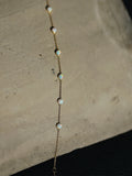 925 Silver Opal Bracelet 18k Plated Women Retro Jewelry