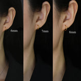 925 Sterling Silver Hoop Earrings Multiple Sizes Plain Hoop