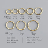 925 Sterling Silver Hoop Earrings Multiple Sizes Plain Hoop