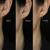 925 Sterling Silver Hoop Earrings Multiple Sizes Plain Hoop