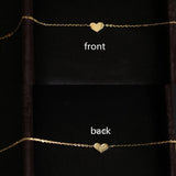 925 Sterling Silver 14K Heart Shaped Bracelet for Women