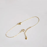 925 Sterling Silver 14K Heart Shaped Bracelet for Women