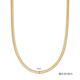 925 Silver Blade Necklace Snake Bone Chain Collarbone Necklace