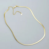 925 Silver Blade Necklace Snake Bone Chain Collarbone Necklace