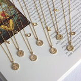 925 Silver European American Light ins 26 Letters Zircon Pendant Necklace