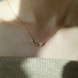 925 Silver Fishbone Necklace Women Creative Clavicle Chain