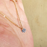 925 Silver Chain Necklace Flash Zircon Wedding Gift