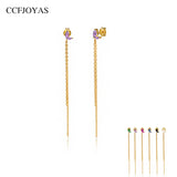 925 Silver Two Leaves Zircon Stud Earrings for Women