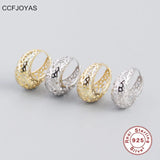 925 Silver Geometric Retro Hoop Earrings European American Punk Fine Jewelry