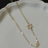 925 Silver Zircon Bracelet for Girl Japanese INS Silver Jewelry