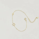 925 Silver Zircon Bracelet for Girl Japanese INS Silver Jewelry