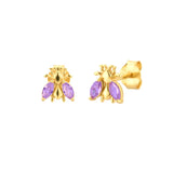 925 Silver Honeybee Stud Earrings Minimalist Bee Earrings
