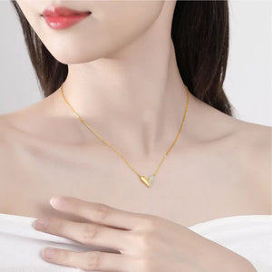 925 Sterling Silver Mini Heart Necklace for Women