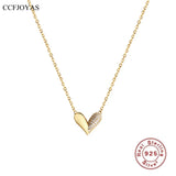 925 Sterling Silver Mini Heart Necklace for Women