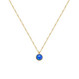 925 Silver Opal Necklace for Women Clavicle Chain Fine Jewelry