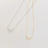 925 Silver Pearl Necklace V-shaped Clavicle Chain