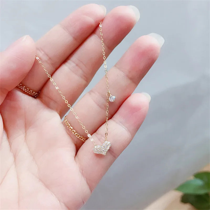 925 Sterling Silver Plated 14K Pav Chain Bracelet