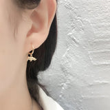925 Silver Punk Animal Drop Earrings Seahorse/Dinosaur/Rhino/Bullhead