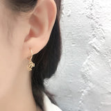 925 Silver Punk Animal Drop Earrings Seahorse/Dinosaur/Rhino/Bullhead