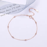 925 Silver Rose Gypsophila Peas Bracelet for Women
