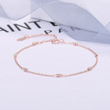 925 Silver Rose Gypsophila Peas Bracelet for Women