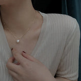 925 Silver Shell Love Pendant Necklace Women Red Chain Fine Jewelry