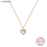 925 Silver Shell Love Pendant Necklace Women Red Chain Fine Jewelry