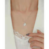 925 Silver Shell Necklace for Women Conch Clavicle Necklace