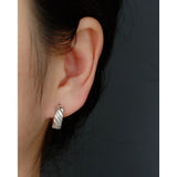 9mm Punk Rock 925 Sterling Silver Twisted Earrings