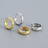 925 Silver Hoop Earrings 10mm CZ Fine Jewelry