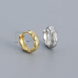 925 Silver Hoop Earrings 10mm CZ Fine Jewelry