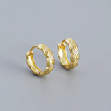 925 Silver Hoop Earrings 10mm CZ Fine Jewelry