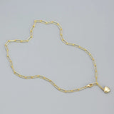 925 Silver Peach Heart Necklace Women Wedding Jewelry