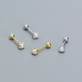 Mini Pearl Sterling Silver Stud Earrings for Girl