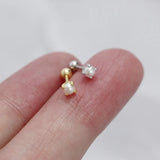 Mini Pearl Sterling Silver Stud Earrings for Girl
