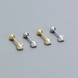 Mini Pearl Sterling Silver Stud Earrings for Girl