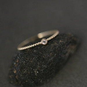 Green/White Zircon 925 Silver Wedding Ring