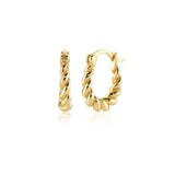 Punk Rock 925 Silver U-shaped Hoop Earrings