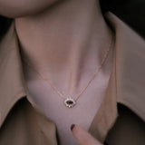 Tiger Eye 925 Sterling Silver Pendant Necklace