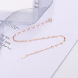 S925 Sterling Silver Rose Bracelet Flash Glossy Fine Jewelry Gift