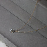 Zircon Necklace 925 Silver Plated 14k Chain Jewelry Gift