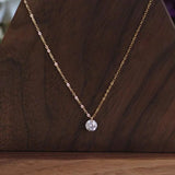 Zircon Necklace 925 Silver Plated 14k Chain Jewelry Gift