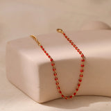 Multi-color Seed Beads Bracelet Plated 18K High Minimalist Jewelry Pulseras
