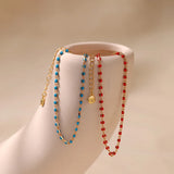 Multi-color Seed Beads Bracelet Plated 18K High Minimalist Jewelry Pulseras