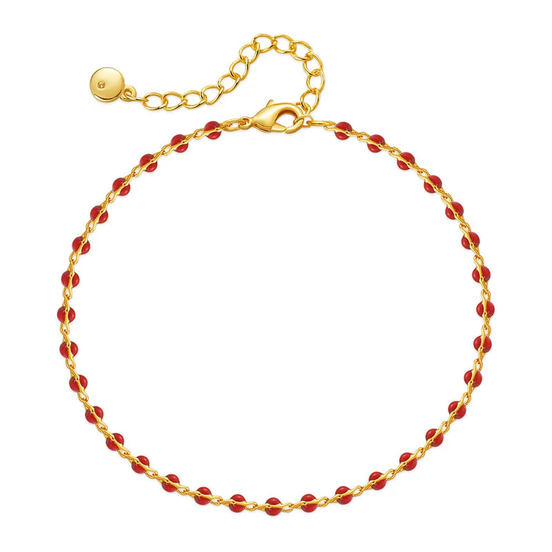 Multi-color Seed Beads Bracelet Plated 18K High Minimalist Jewelry Pulseras