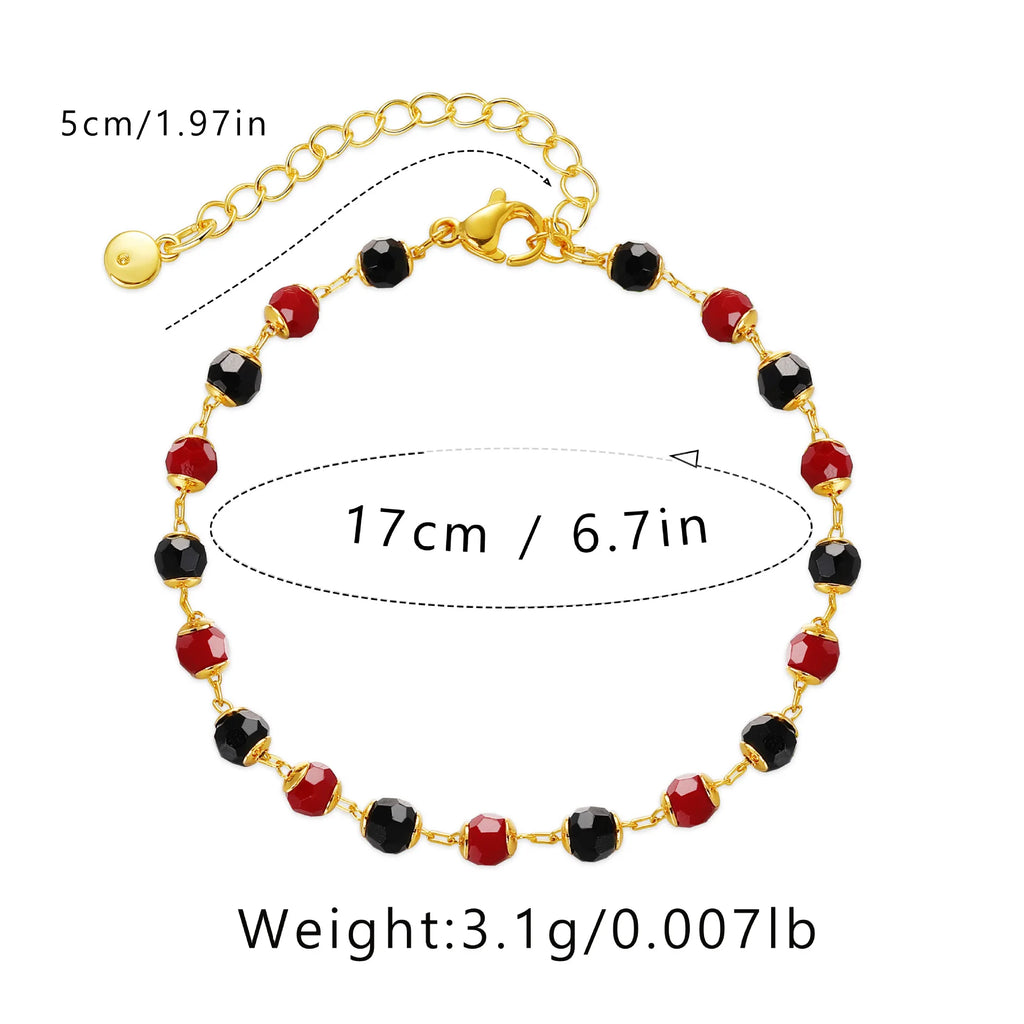 Colorful Acrylic Bracelet 18K Plated Minimalist Jewelry Pulseras