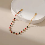 Colorful Acrylic Bracelet 18K Plated Minimalist Jewelry Pulseras