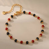 Colorful Acrylic Bracelet 18K Plated Minimalist Jewelry Pulseras