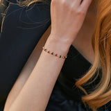 Colorful Acrylic Bracelet 18K Plated Minimalist Jewelry Pulseras