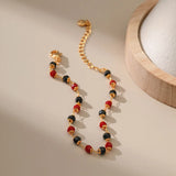 Colorful Acrylic Bracelet 18K Plated Minimalist Jewelry Pulseras